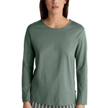 Calida Favourites Joy Long Sleeve Shirt Grøn bomuld Small Dame