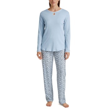 Se Calida Sweet Dreams Pyjamas Lyseblå m Møns bomuld X-Small Dame ved Timarco