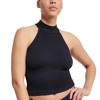 Sloggi EVER Infused Aloe High Neck Top Sort X-Small Dame