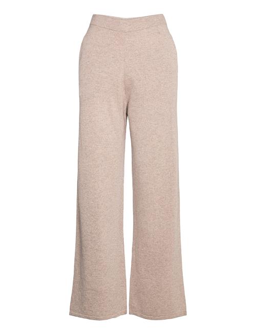 Se Samsøe Samsøe Amaris Straight Trousers 12758 Samsøe Samsøe Beige ved Booztlet