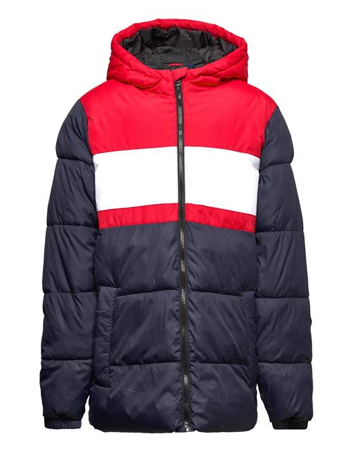 Se Jack & Jones Jjblock Puffer Jacket Jnr Jack & J S Patterned ved Booztlet