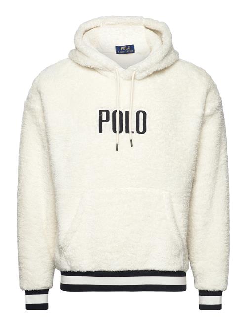 Polo Ralph Lauren Logo Pile Fleece Hoodie Polo Ralph Lauren Cream