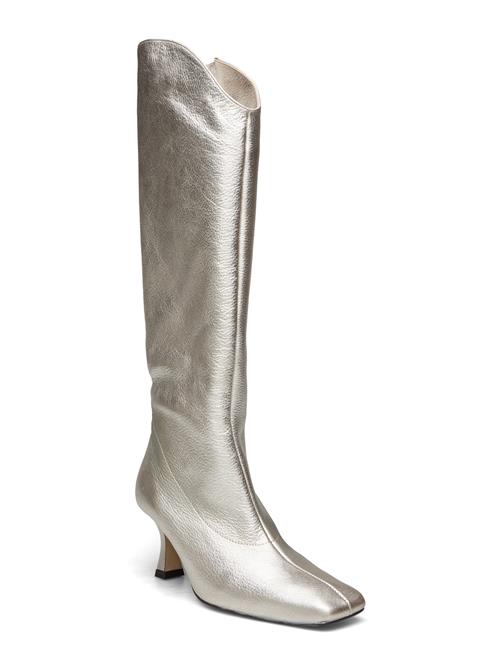 Se ALOHAS Billy Shimmer Silver Leather Boots ALOHAS Silver ved Booztlet