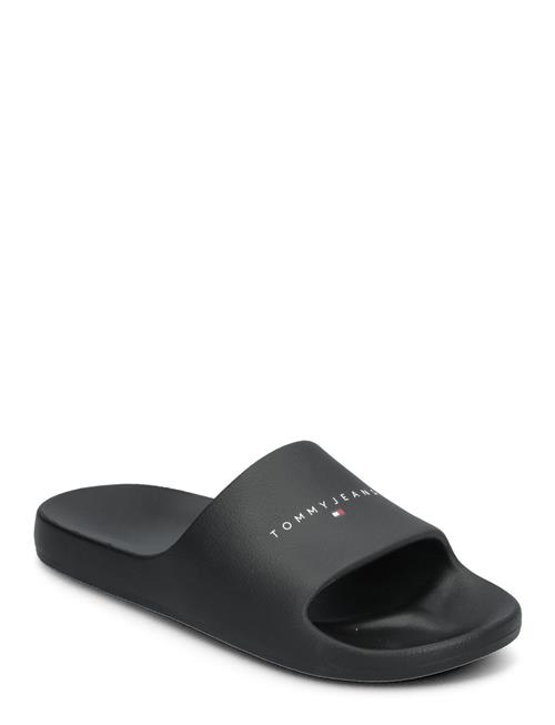 Tommy Hilfiger Tjw Printed Pu Pool Slide Tommy Hilfiger Black