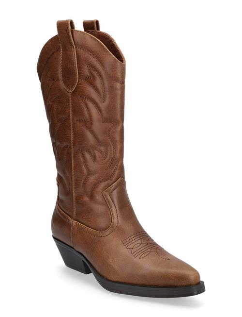 Se ONLY Onlbronco-1 Pu Cowboy Boot ONLY Brown ved Booztlet