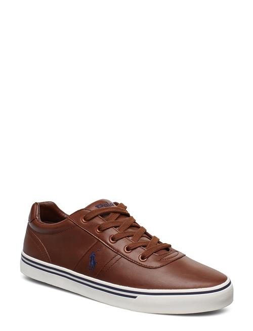 Se Polo Ralph Lauren Hanford Leather Sneaker Polo Ralph Lauren Brown ved Booztlet