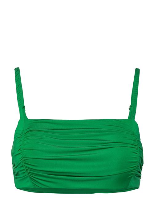 Lindex Swim Alba Bandeau Shiny Lindex Green