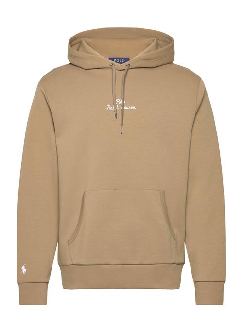 Se Polo Ralph Lauren Logo Double-Knit Hoodie Polo Ralph Lauren Khaki ved Booztlet