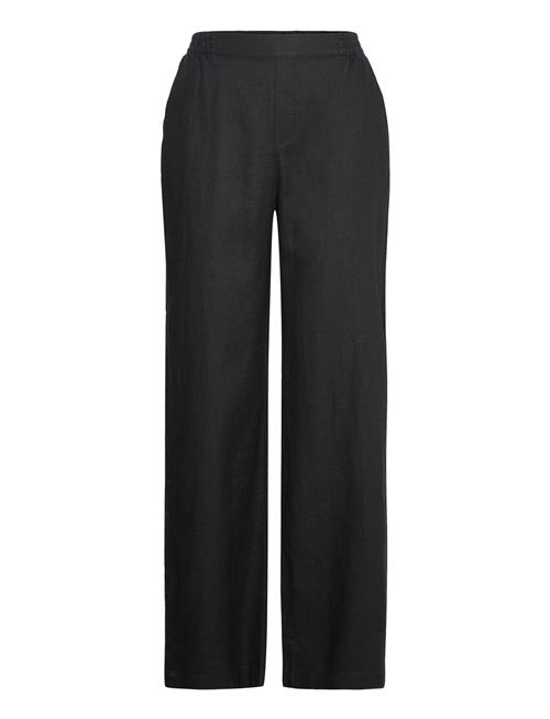 Se Lindex Trousers Bella Pure Linen Lindex Black ved Booztlet