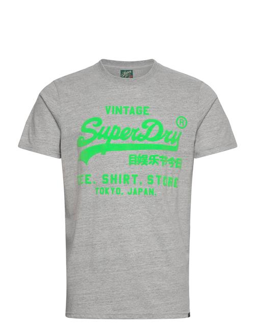 Neon Vl T Shirt Superdry Grey