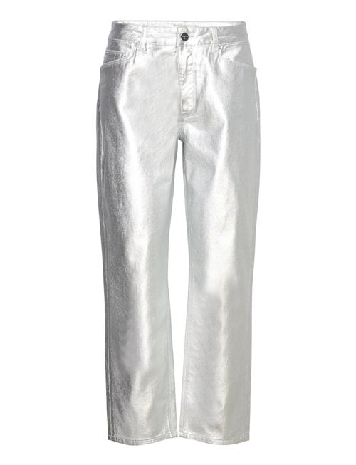 Se Dante6 D6Axelle Straight Crop Jeans Dante6 Silver ved Booztlet