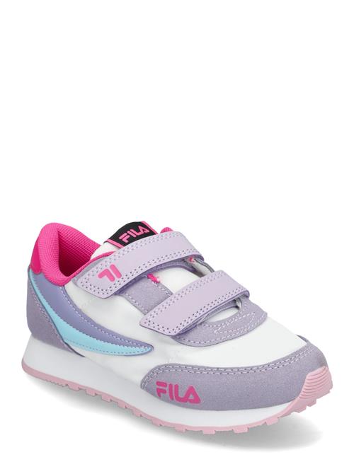 Se FILA Orbit Revolution Velcro Kids FILA Patterned ved Booztlet