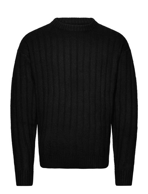 Se Jack & Jones Jjcarter Knit Crew Neck Jack & J S Black ved Booztlet