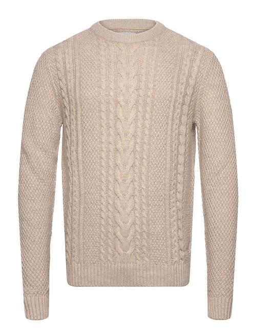 Se Jack & Jones Jjcraig Knit Crew Neck Aw24 Jack & J S Cream ved Booztlet