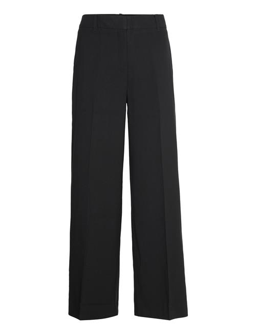 Se Mango Wideleg Pleated Trousers Mango Black ved Booztlet