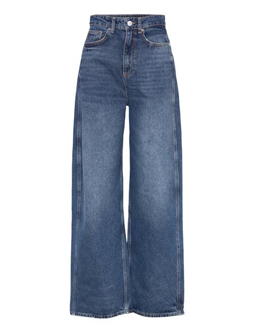 High-Waist Balloon Jeans Mango Blue