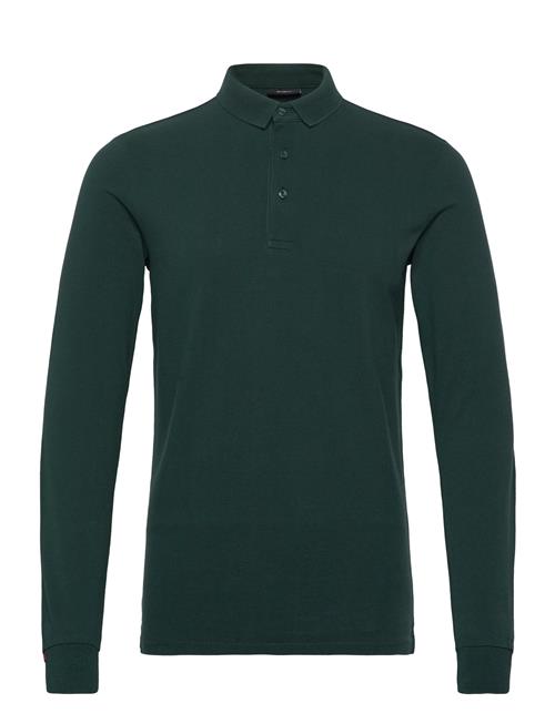 Long Sleeve Cotton Pique Polo Superdry Green