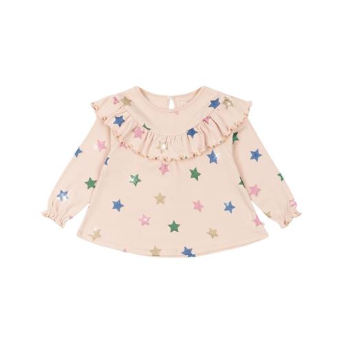 Se Konges Sløjd Malli Glitter Blouse Gots - Star Glitter | Lyserød | 5-6 years ved Babyshop