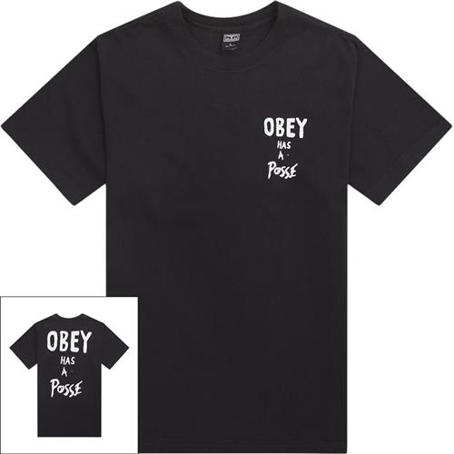 Se Obey Obey Has A Posse 166913915 T-shirts Sort ved Quint