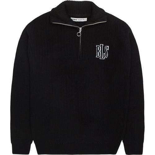 Se Bls Applique Zip Up Strik Sort ved Quint