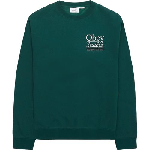 Obey Obey Studios Crew 112863927 Sweatshirts Grøn