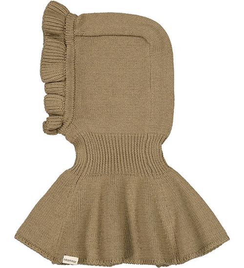 Se MarMar Elefanthue - Strik - Amira - 1-lags - Uld/Bomuld - Khaki ved KidsWorld