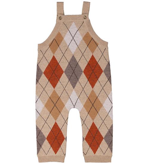 Se MarMar MarMar SmÃ¦kbukser - Strik - Uld - Rui - Dark Beige Argyle ved KidsWorld