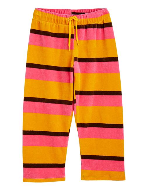 Se Mini Rodini Stripe Velour Trousers Mini Rodini Pink ved Booztlet