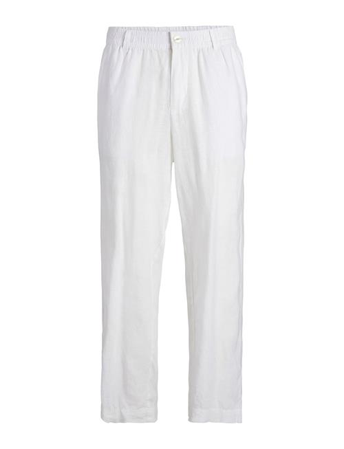 Se Jack & Jones Jpstkarl Jjlawrence Linen Chino Sn Jack & J S White ved Booztlet