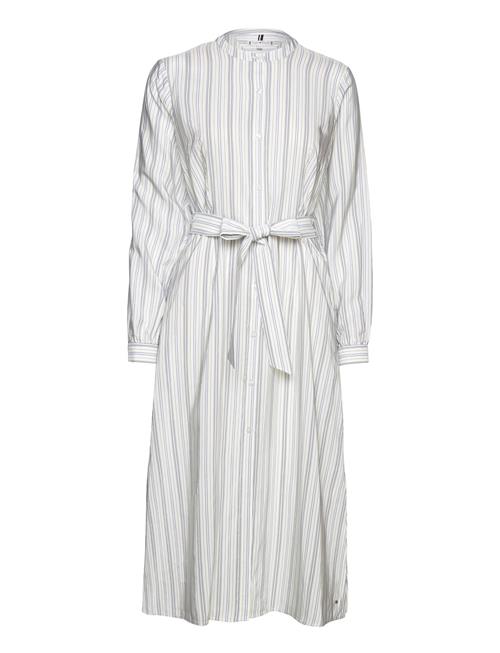 Tommy Hilfiger Vis Stripe Midi Shirt Dress Ls Tommy Hilfiger Blue