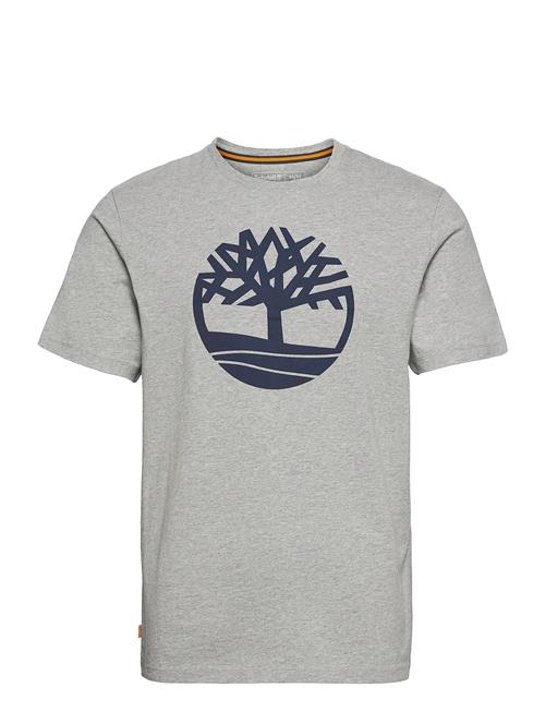 Se Timberland Kennebec River Tree Logo Short Sleeve Tee Medium Grey Heather Timberland Grey ved Booztlet