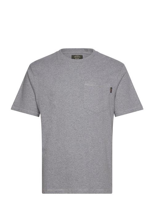 Contrast Stitch Pocket Tshirt Superdry Grey