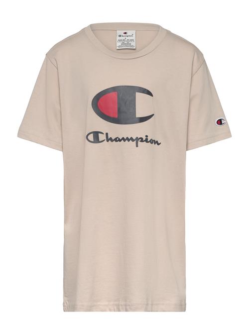 Se Champion Crewneck T-Shirt Champion Beige ved Booztlet