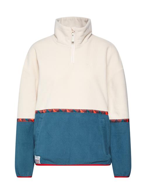 Iriedaily Pullover 'Holina'  petroleum / rød / offwhite