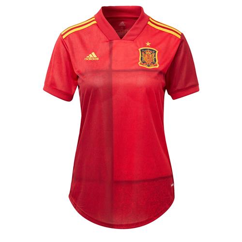 Se ADIDAS SPORTSWEAR Fodboldtrøje 'FEF Spanien Home EM 2020'  gul / neonrød ved About You