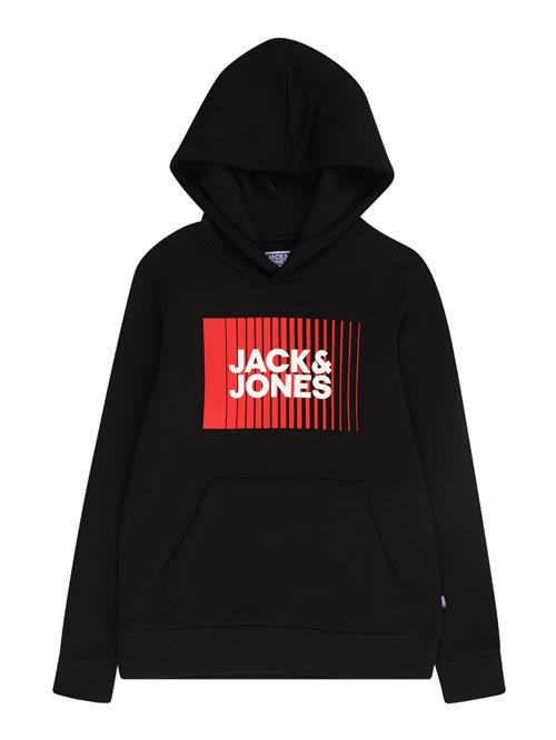 Jack & Jones Junior Sweatshirt  mørkerød / sort / hvid