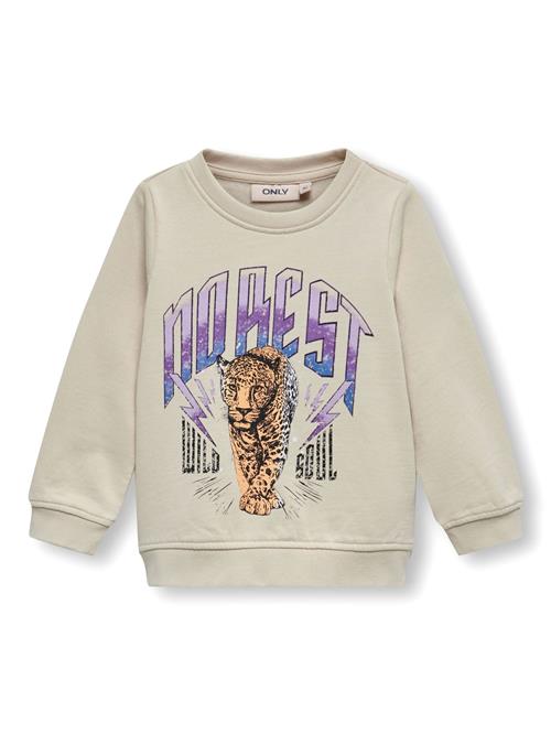 Se KIDS ONLY Sweatshirt  beige / brun / lilla / sort ved About You