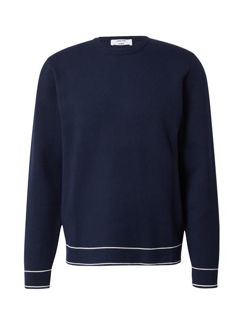 DAN FOX APPAREL Pullover 'Darian'  navy / hvid