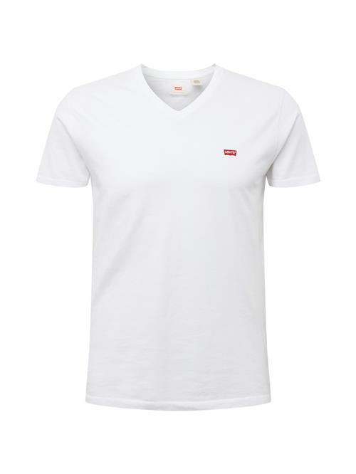 Se LEVI'S ® Bluser & t-shirts 'Housemark V Neck Tee'  rød / hvid ved About You