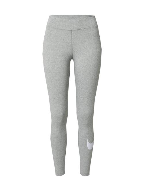 Se NIKE Leggings 'Essential'  grå-meleret / hvid ved About You