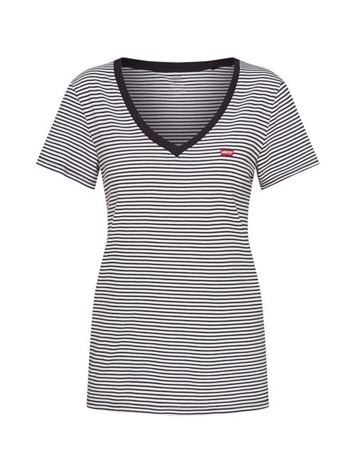 Se LEVI'S ® Shirts 'Perfect Vneck'  mørkegrå / hvid ved About You