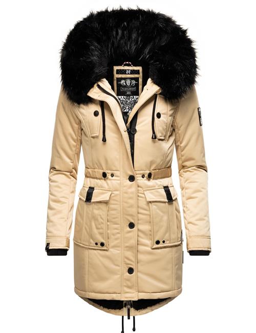 NAVAHOO Vinterparka 'Luluna'  beige / sort