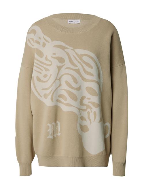 millane Pullover 'Zehra'  sand / hvid