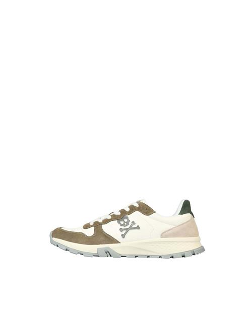 Scalpers Sneaker low 'Bono'  beige / grøn / khaki / hvid