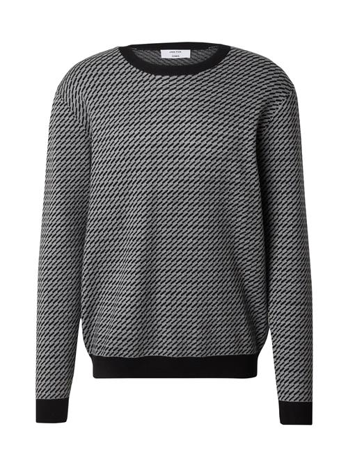 DAN FOX APPAREL Pullover 'Devin'  grå / sort