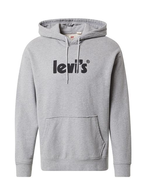 Se LEVI'S ® Sweatshirt 'Relaxed Graphic Hoodie'  grå-meleret / sort ved About You