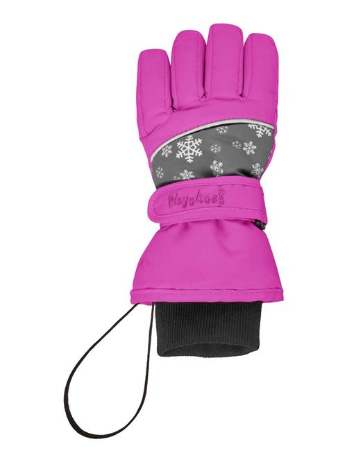 Se PLAYSHOES Handsker  grå / fuchsia / sort / hvid ved About You