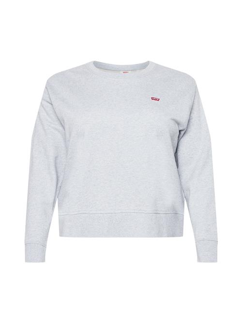 Se Levi's® Plus Sweatshirt 'PL Standard Crew Swtshrt'  grå / rød ved About You