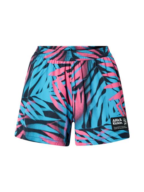 Alife and Kickin Bukser 'Oxana'  cyanblå / lys pink / sort / hvid