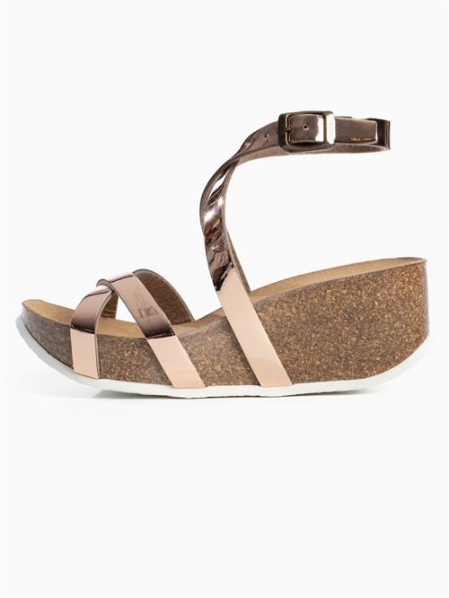 Bayton Sandaler med rem 'Asteria'  brun / pink / hvid